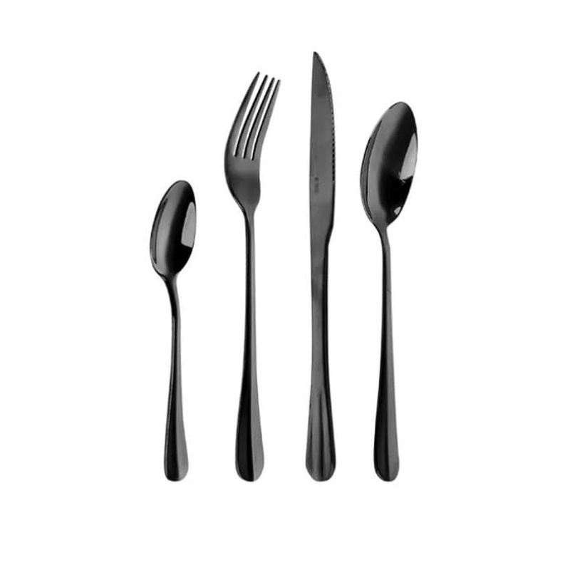 GENERICO - Set De Cubiertos Kitchenware 6 Puestos x 24 Piexas Capri Blanck