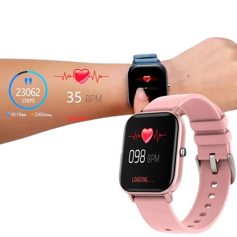 GENERICO - SmartWatch diseño cuadrado de moda