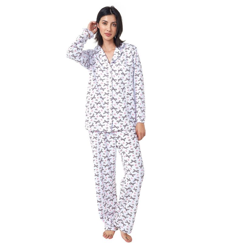 SANTANA - Pijama Mujer Daniela Café