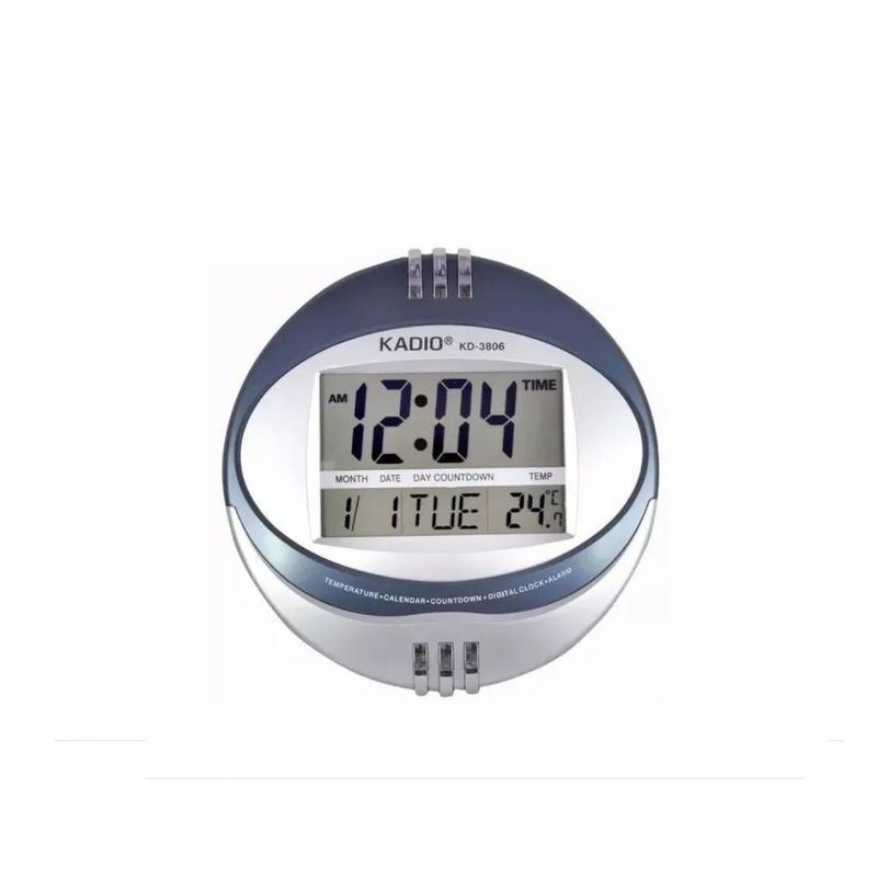 LAZER - Reloj De Pared Digital Indica Hora Fecha Alarma Termometro