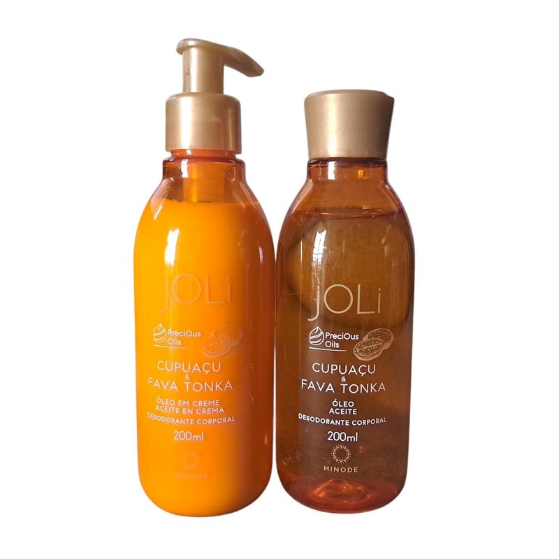 GENERICO - Kit Aceite y Aceite En Crema Desodorante Corporal Joli 200ml