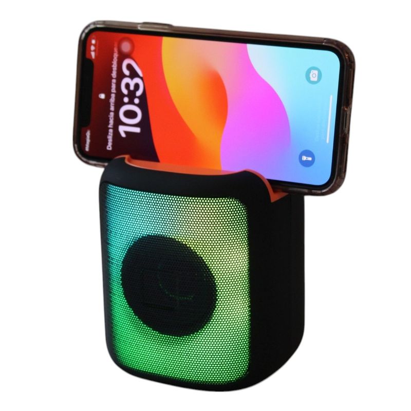 GENERICO - Parlante Recargable Portatil Con Luz Led Y Sonido Potente