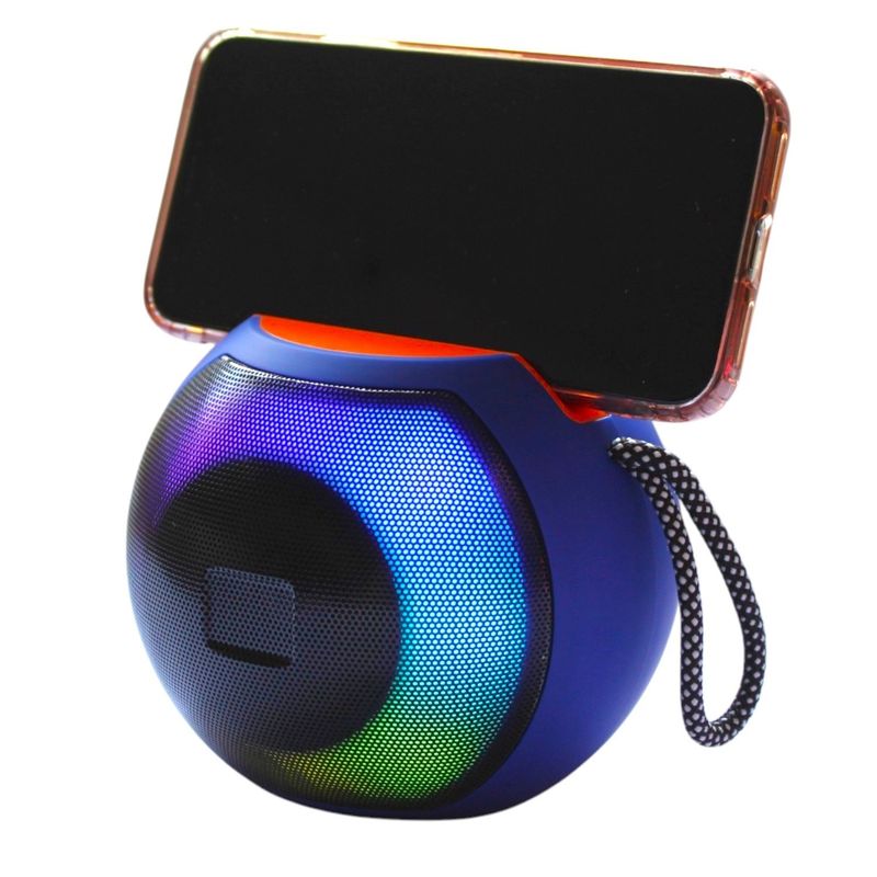 GENERICO - Parlante Bluetooth Portatil Con Luces LED Multicolor