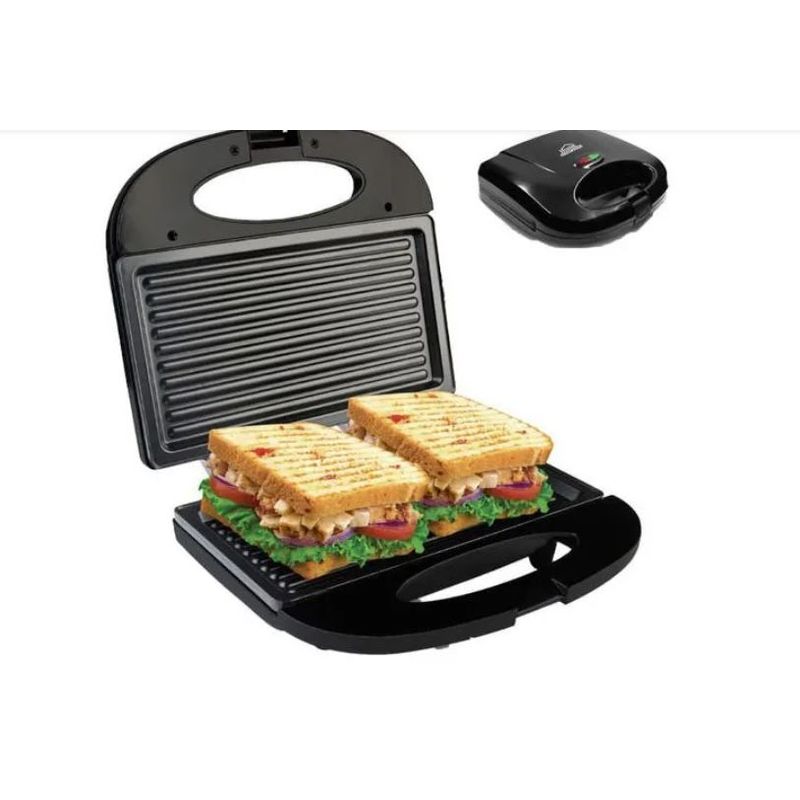 HOME ELEMENTS - Sanduchera Home Elements Antiadherente Parrilla Grill