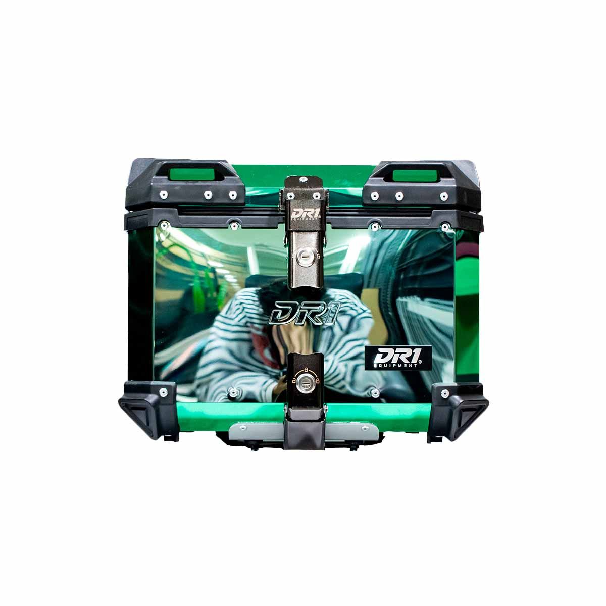 DR1 - MALETERO CUADRADO DR1 ALU PRO ACERO 45 LT VERDE