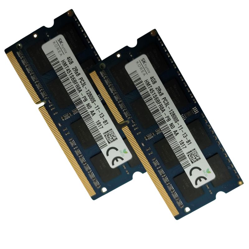 GENERICO - Memoria Ram Ddr3-pc3l 8gb 2x4gb Skhynix 1600mhz 2rx8 Kit