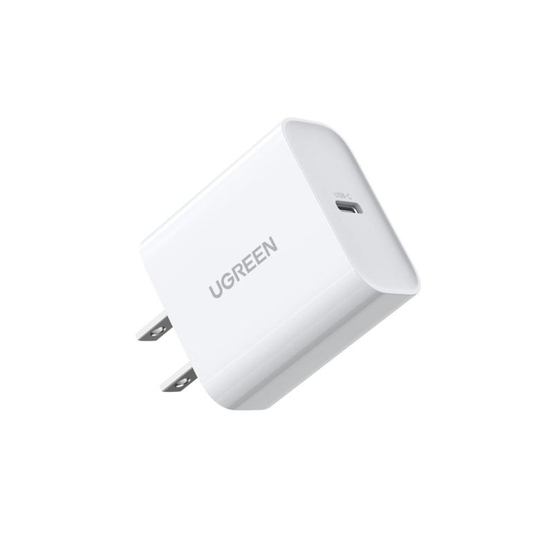 UGREEN - Cargador Tipo C de 20W Ugreen Carga Rápida color blanco