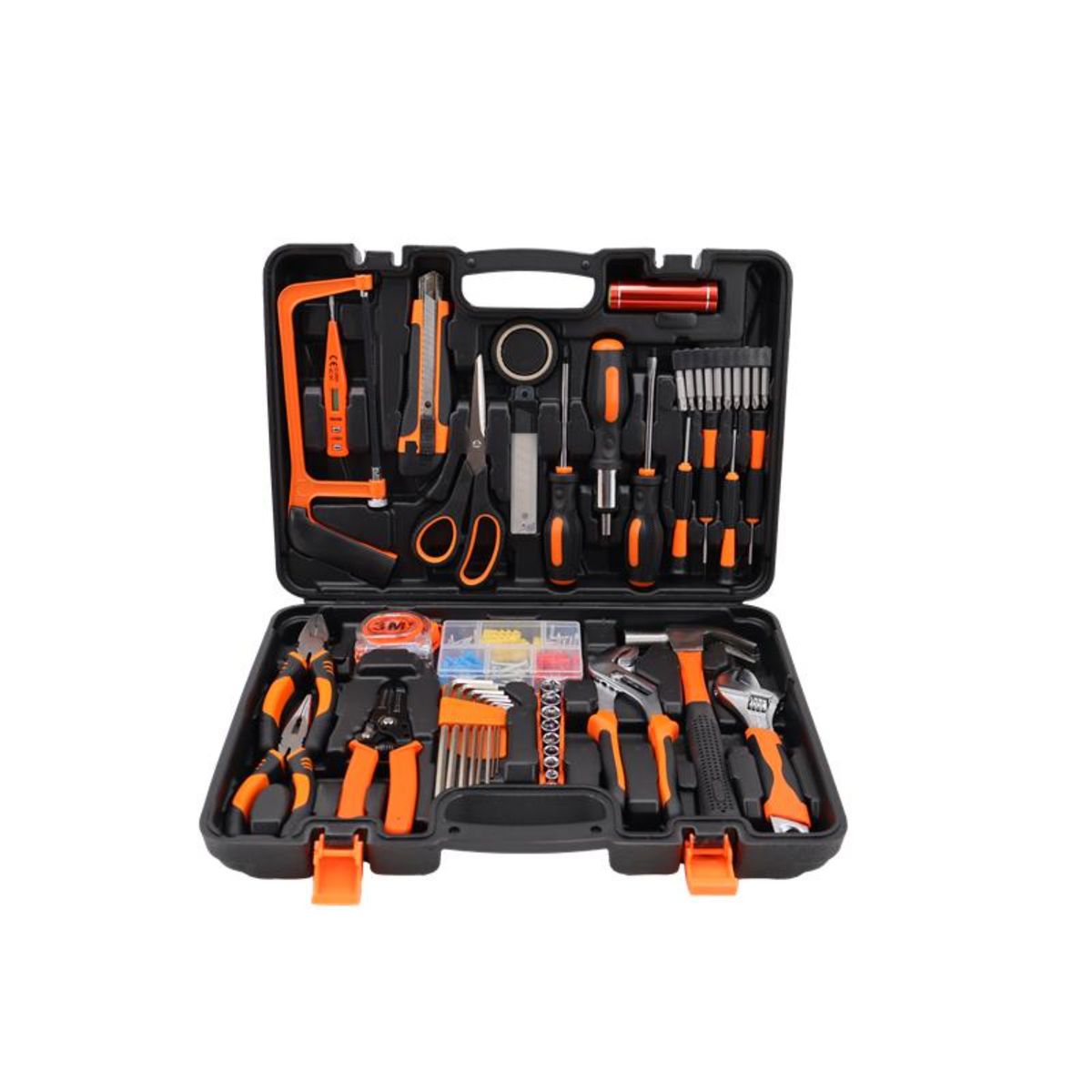 MAXTOOLS - Maxtools Kit de Herramientas Manuales Para el Hogar 50 Piezas Destornillador, Pinzas