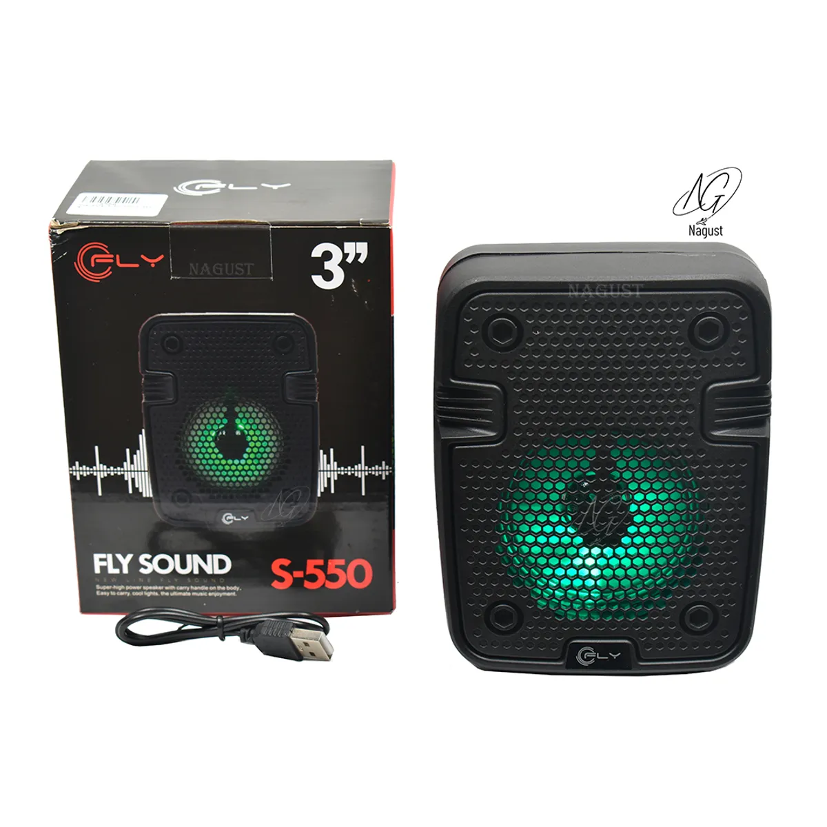 FLY - Parlante Cabina 3 Fly Sound S-550 Bluetooth Aux Usb Tf Fm