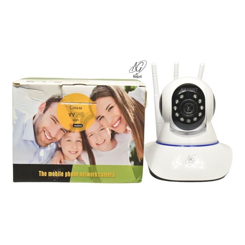 GENERICO - Cámara Seguridad Ip Robótica 3 Antenas Onvif P2p Wifi Full Hd
