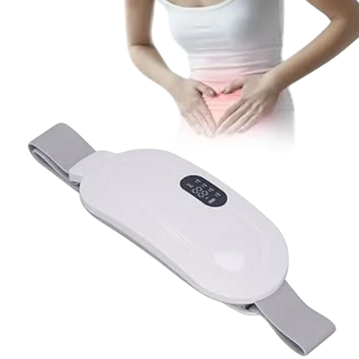 GENERICO - Cinturon Almohadilla Masajeador Calor Termica Colicos Dolor