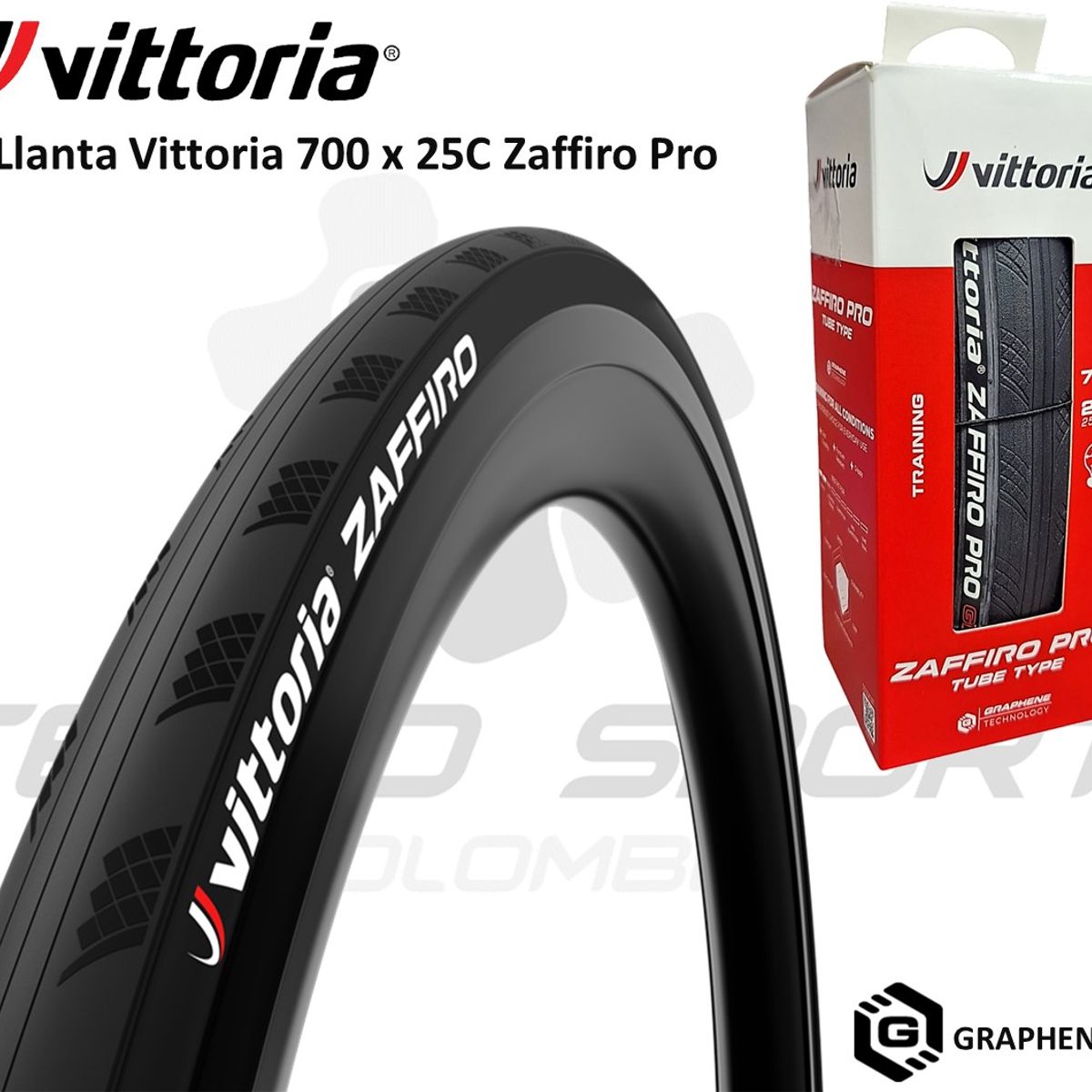 VITTORIA - Llanta + Neumático Bicicleta 700 X25 Vittoria Ruta Combo