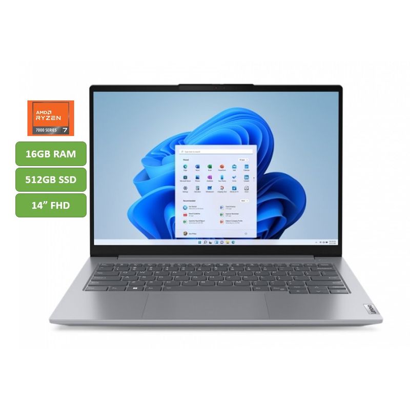 LENOVO - PORTATIL LENOVO THINKBOOK - RYZEN 7 7730U - 16GB RAM- 512GB SSD - 14" - MOD: 14 G6 ABP - COMPUTADOR