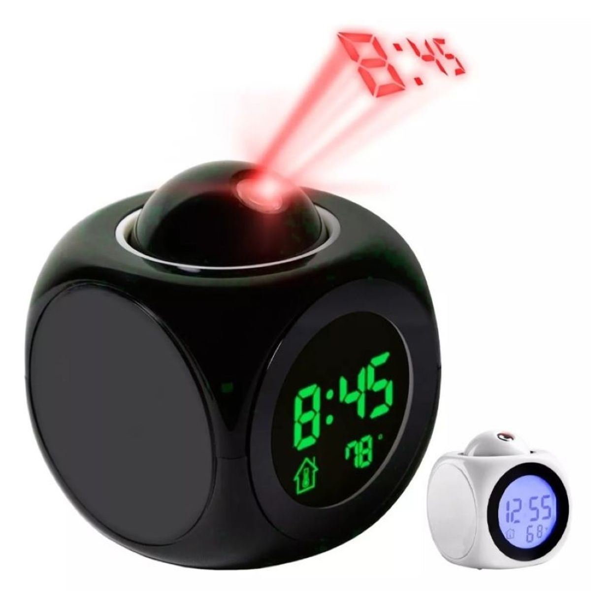 ZHOPI CO - Reloj Despertador Alarma Digital LCD Proyecta Hora En Techo