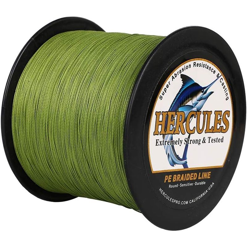 HERCULES - Línea de Pesca Trenzada HERCULES, 4 Trenzas, 6LB-100LB, 1000M