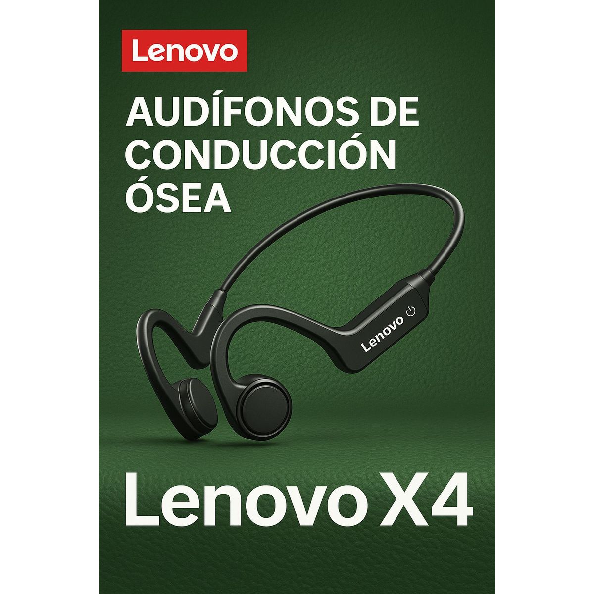 LENOVO - audifonos de conduccion osea Lenovo X4 bluetooth