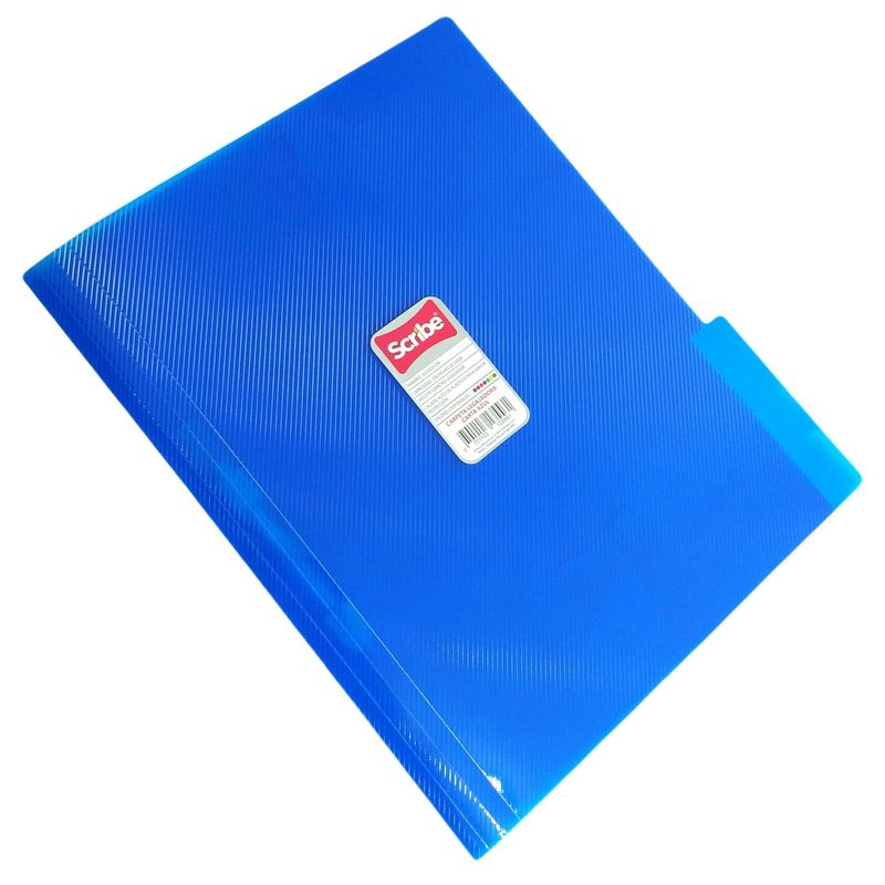SCRIBE - Pack x 5 Carpetas Legajadora Carta Azul Scribe