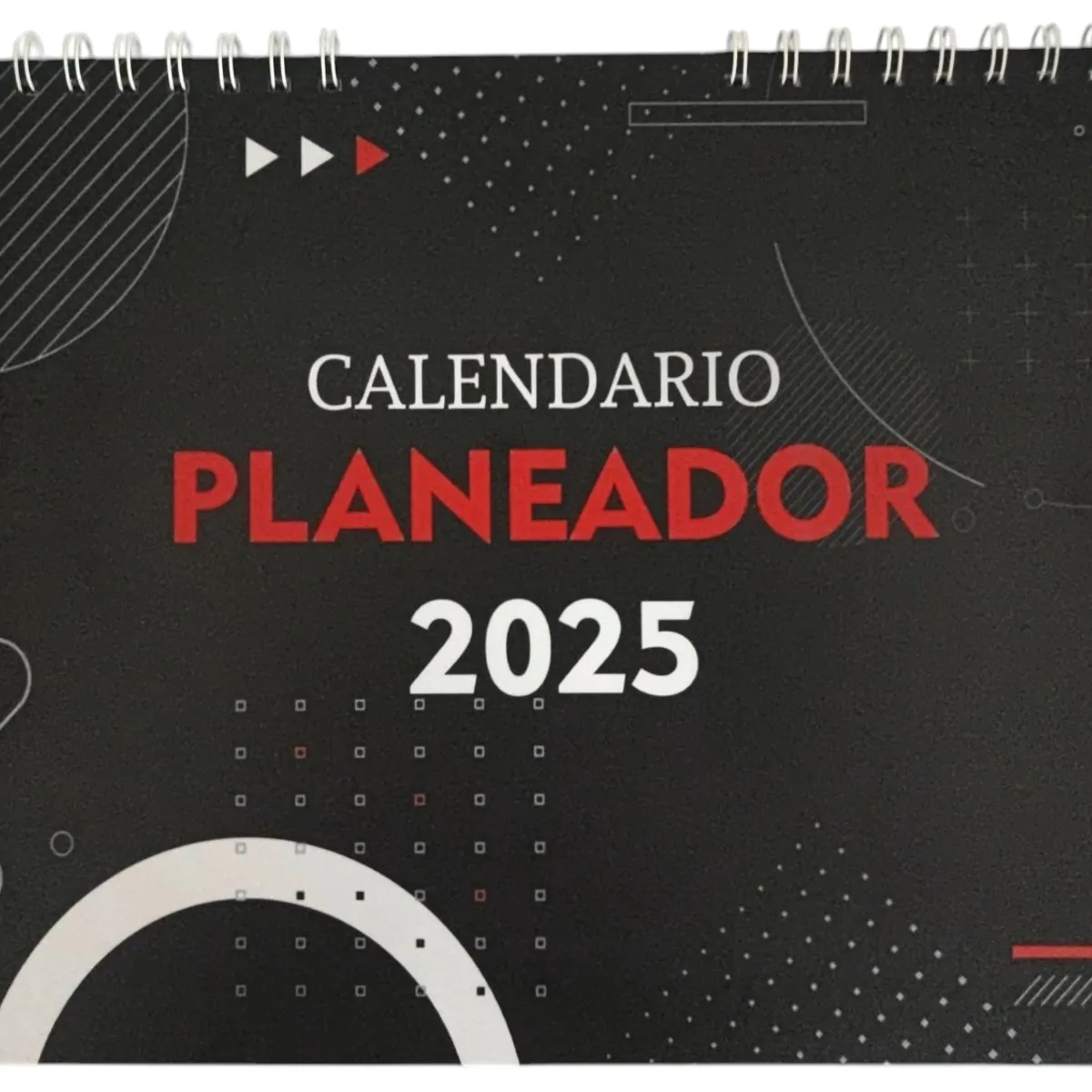 GENERICO - Calendario Planeador Mensual 2025 Tamaño 18 Pasta Dura