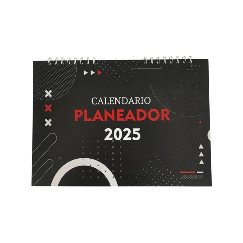 GENERICO - Calendario Planeador Mensual 2025 Tamaño 18 Pasta Dura