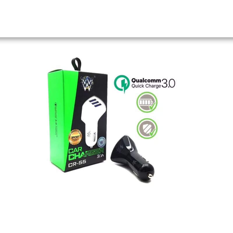 GENERICO - Cargador Carro Carga Rápida 2100ma Qc 3.0 [3 Puertos Usb]