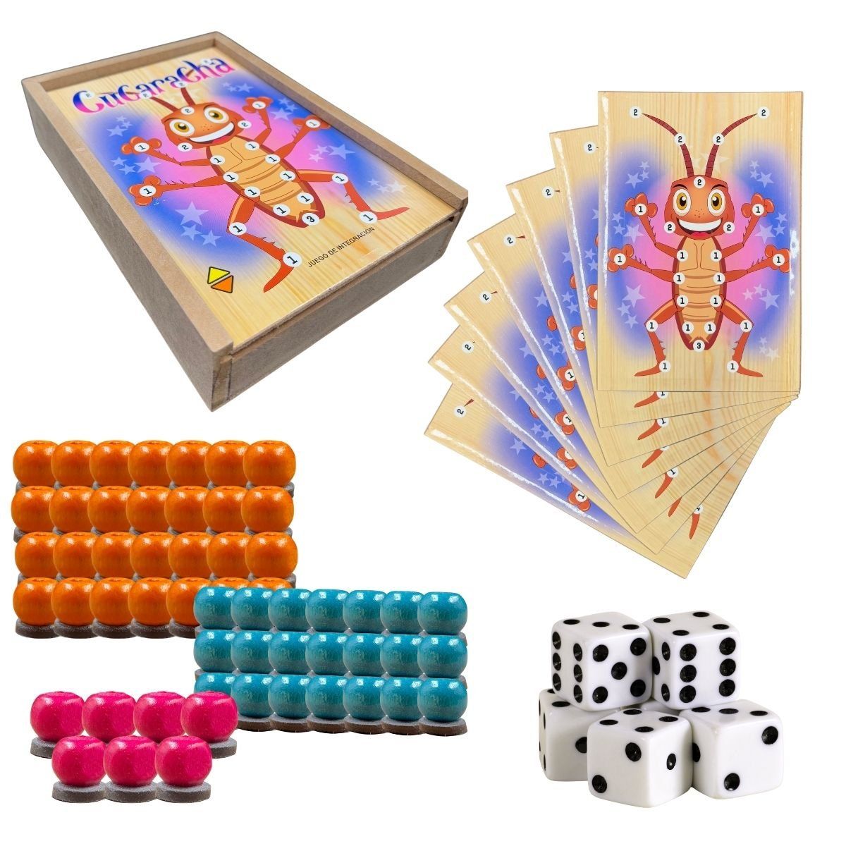 GENERICO - Juegos De Mesa De Integracion Familiar La Cucaracha Imantada