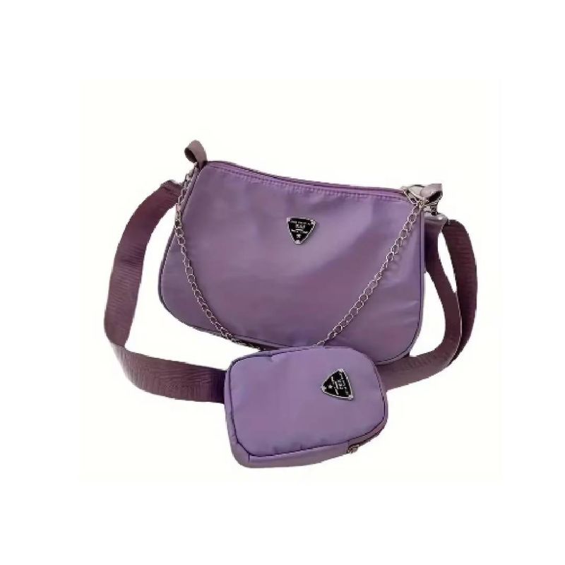 GENERICO - Set Bolso Manos Libres con Monedero Elegante Mujer