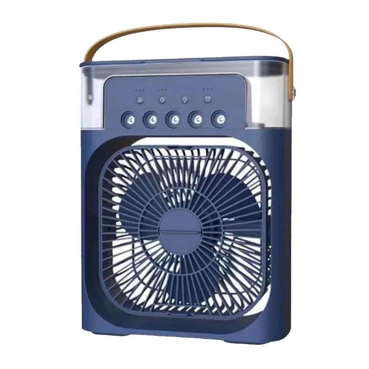 GENERAL - Ventilador Humificador 4903 Multidireccional Luz LED Portatil Azul