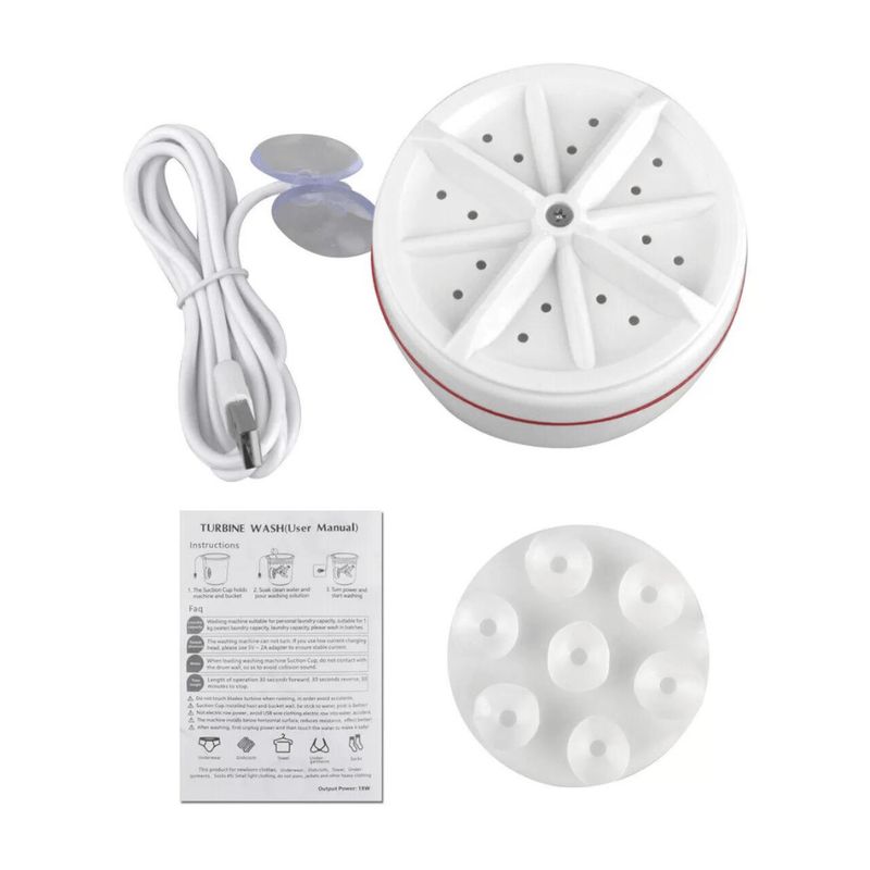 GENERICO - Mini Lavadora Portátil Usb Viajera