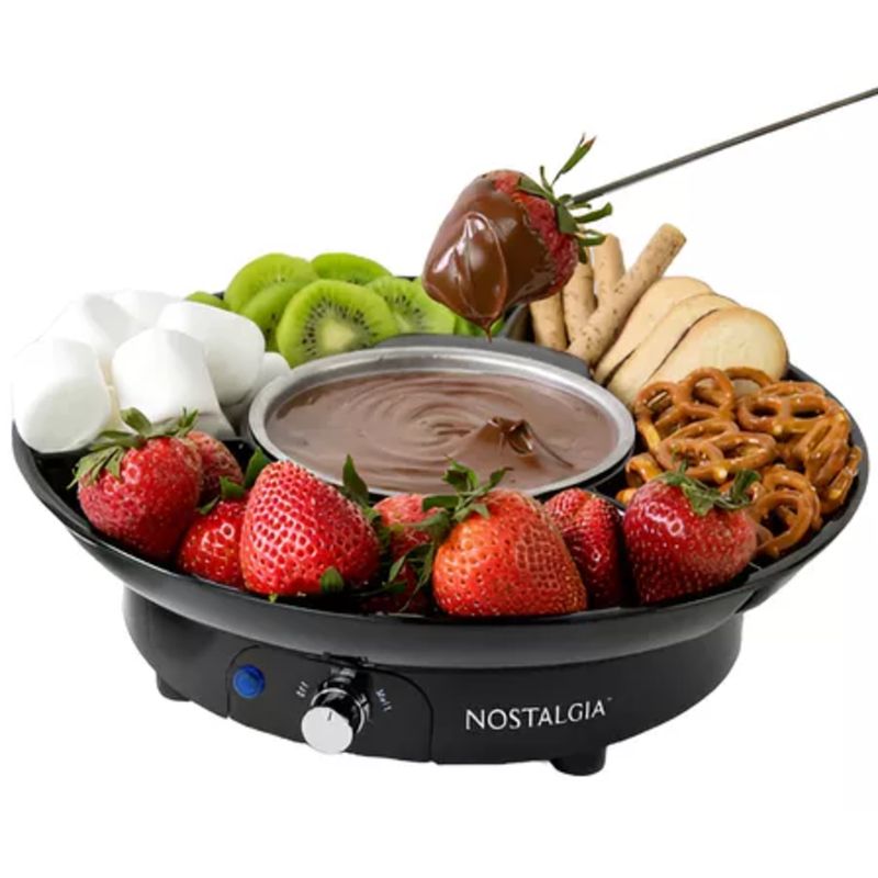 GENERICO - Juego De Fondue Eléctrica Para Fiestas De 10 Onzas