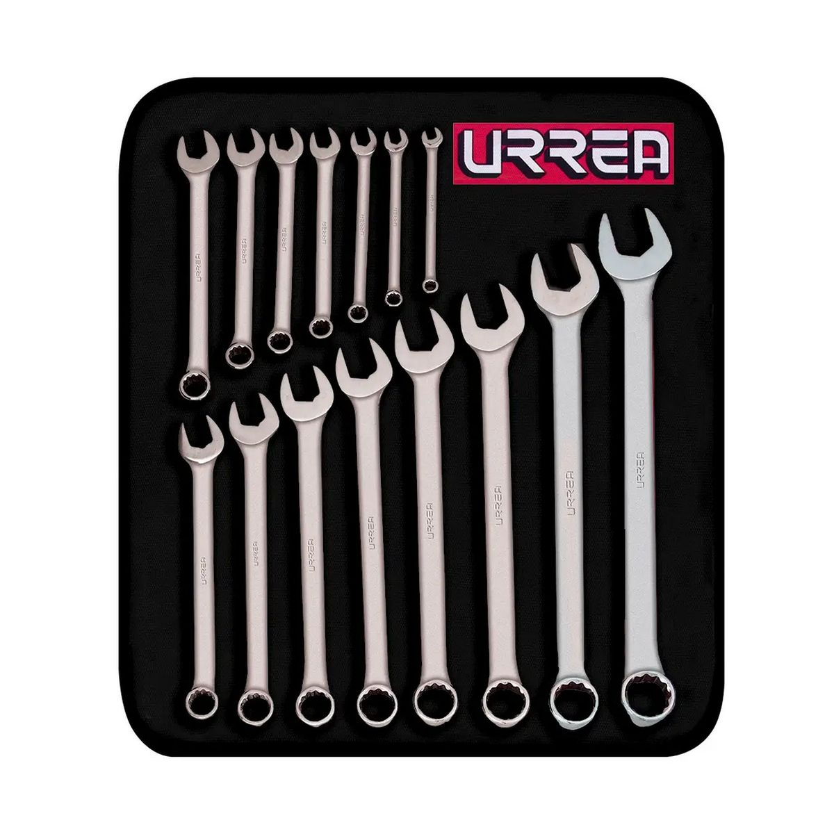URREA - Set 15 Llaves Combinadas 1/4" A 1.1/4" Urrea 12 Puntas