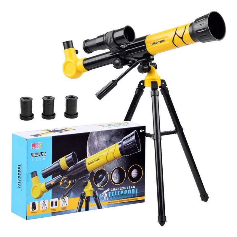 GENERICO - Telescopio Con Oculares 40x Tripode Y Soporte Telefono Niños