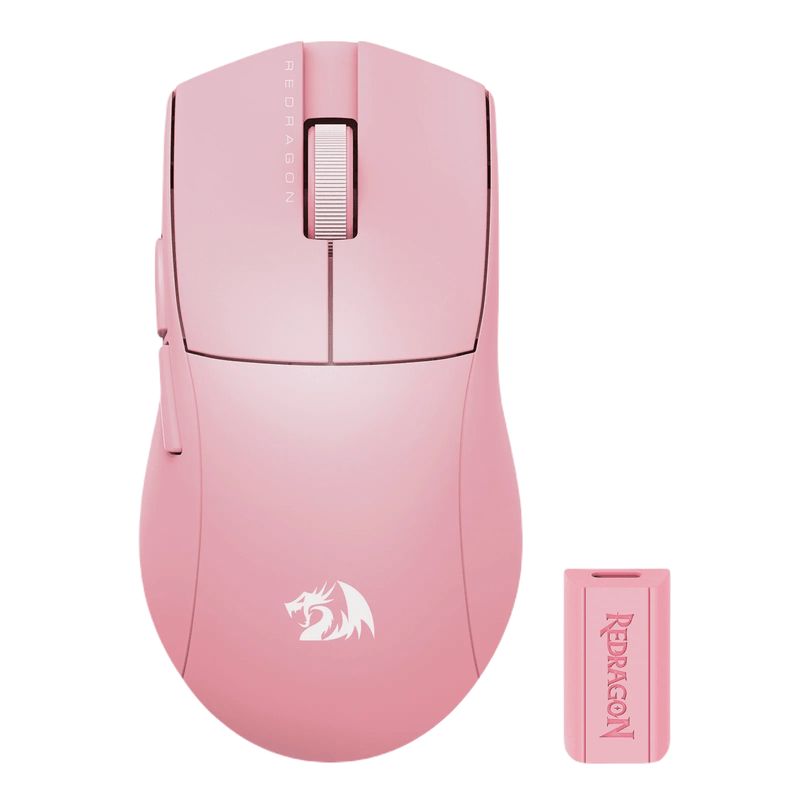 REDRAGON - MOUSE GAMER REDRAGON KING PRO 4K M916 PRO ROSADO