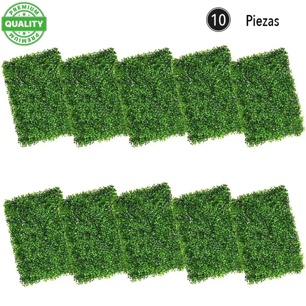 ONE PIXEL - Tapete De Follaje Artificial Jardin Muro 40x60 Cm 10 Piezas