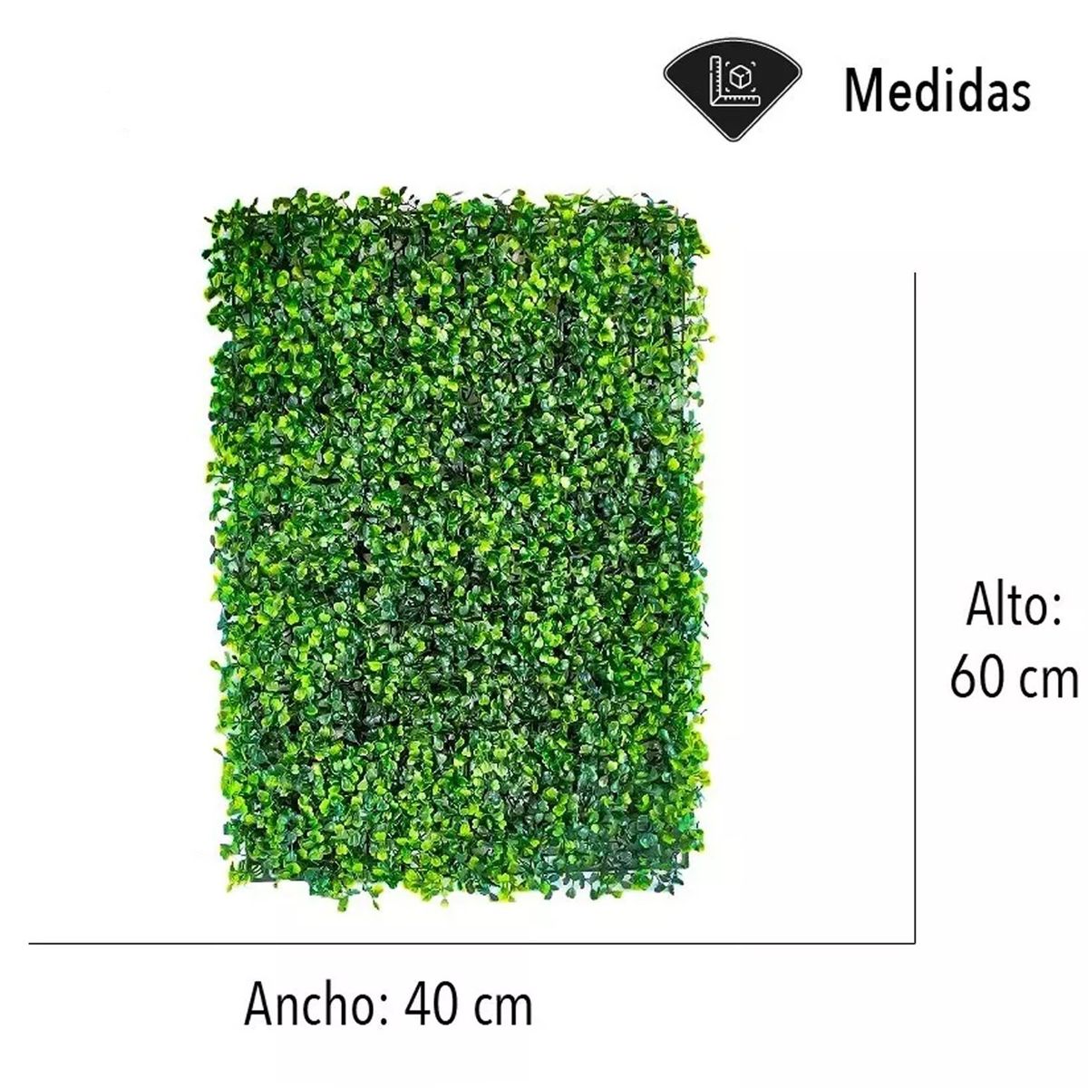 ONE PIXEL - Tapete De Follaje Artificial Jardin Muro 40x60 Cm 10 Piezas