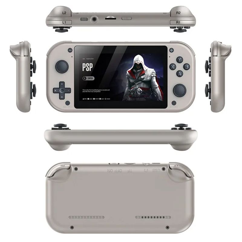GENERICO - Reproductor Mp5 Portatil Retroconsola M17 64gb Gris