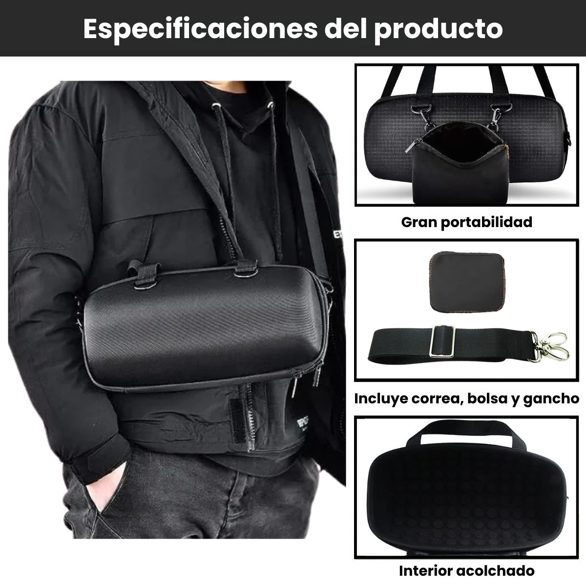 GENERICO - Estuche para JBL Xtreme 4 Forro Rigido Impermeable