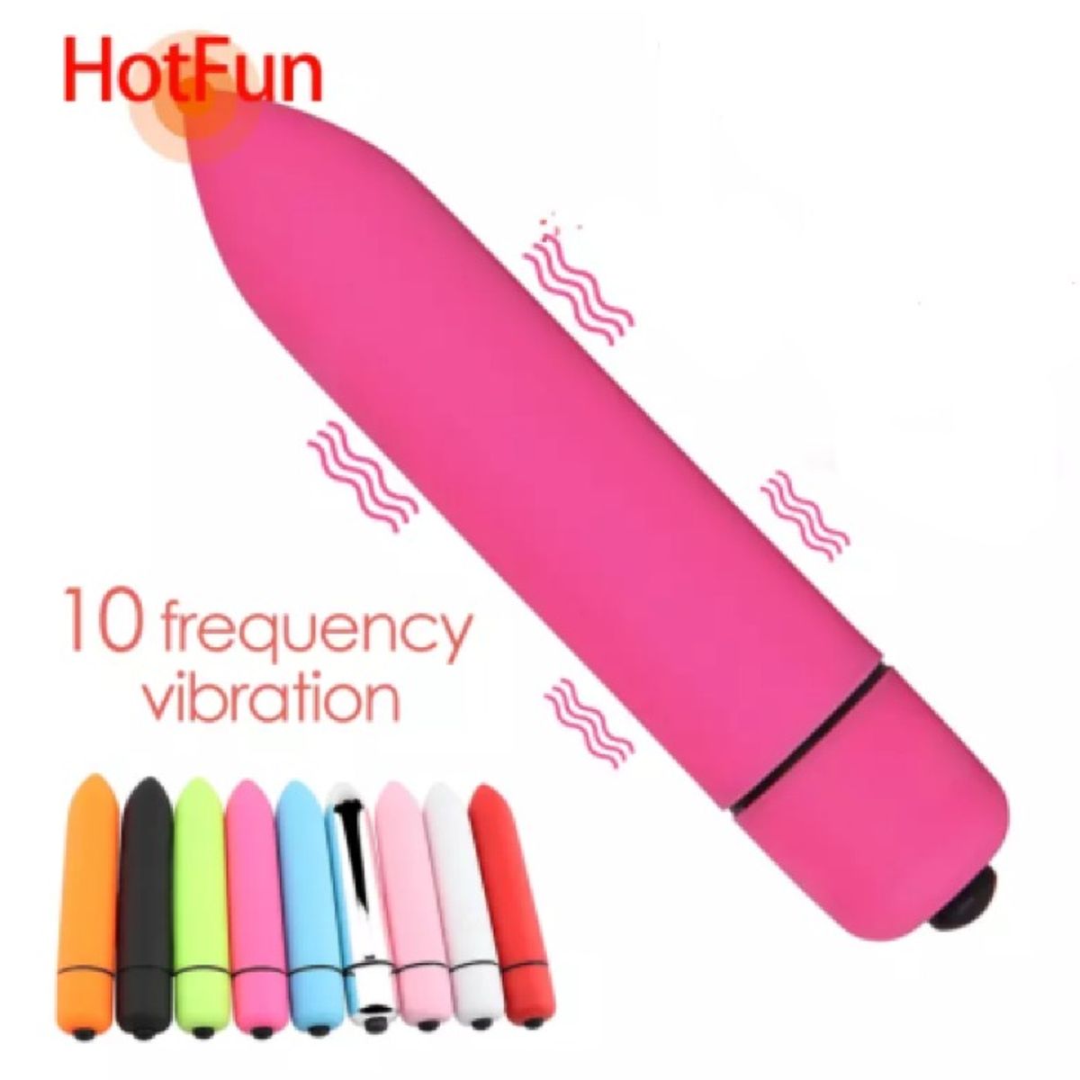 GENERICO - Bala Vibradora 10 Velocidades Rosada