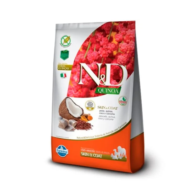 PETSPA - ND QUINOA CANINE ADULT SKIN PEIXE 0,8KG