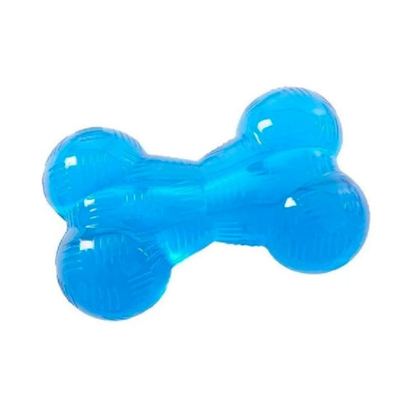 PETSPA - HUESO DURO CON CUERDA M AZUL HIELO