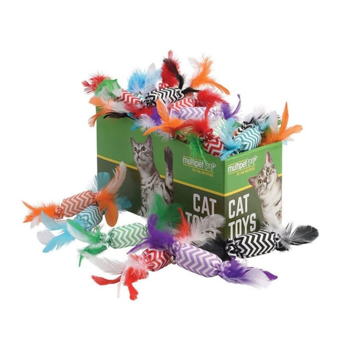 PETSPA - Juguete Para Gato Candy Crackle Con Pluma