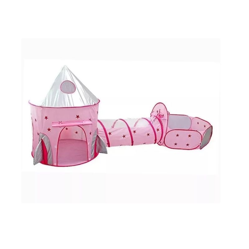 GENERICO - Carpa Infantil Castillo Con Túnel Piscina De Pelotas