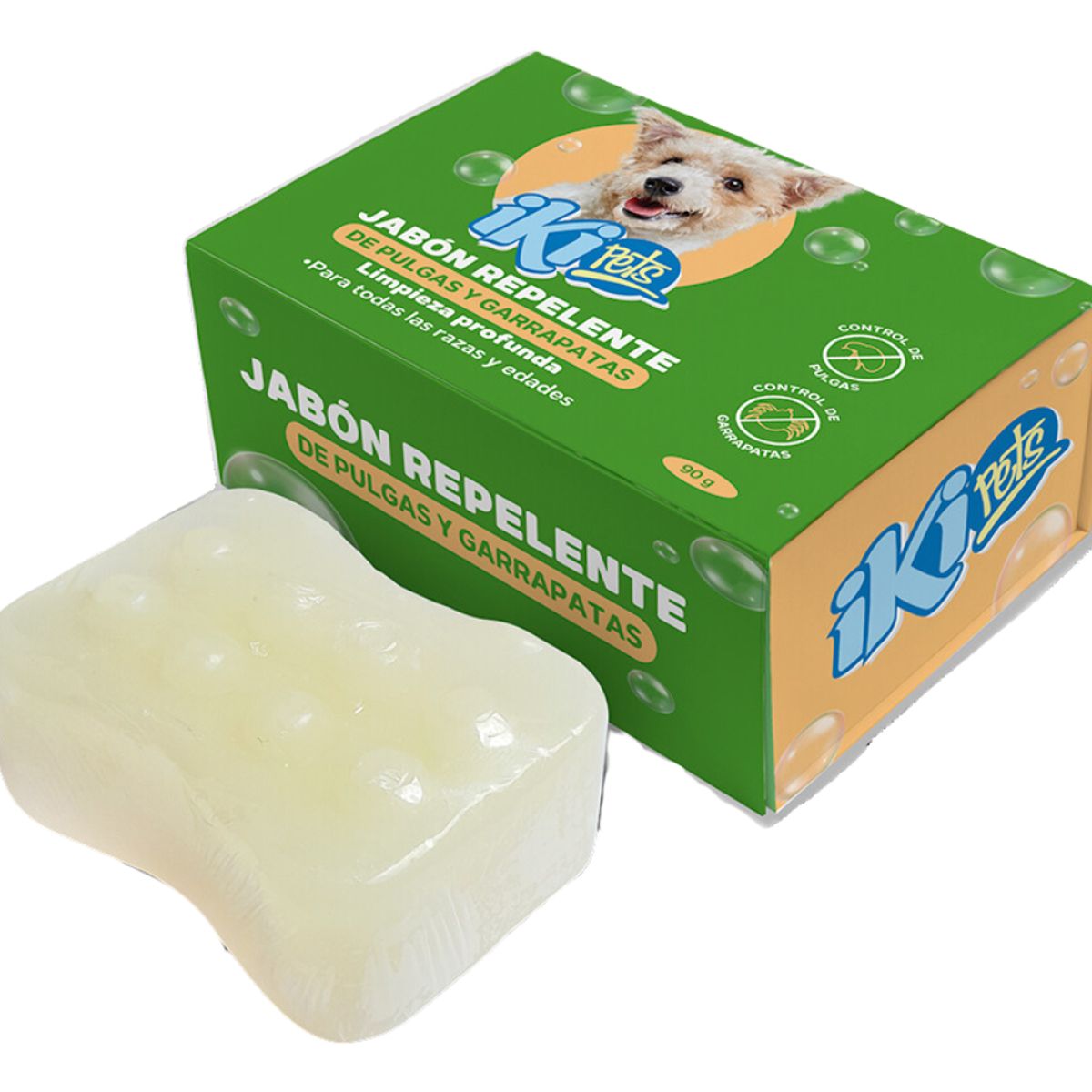 GENERICO - Jabon Repelente Garrapatas Pulgas Para Perros 90gr