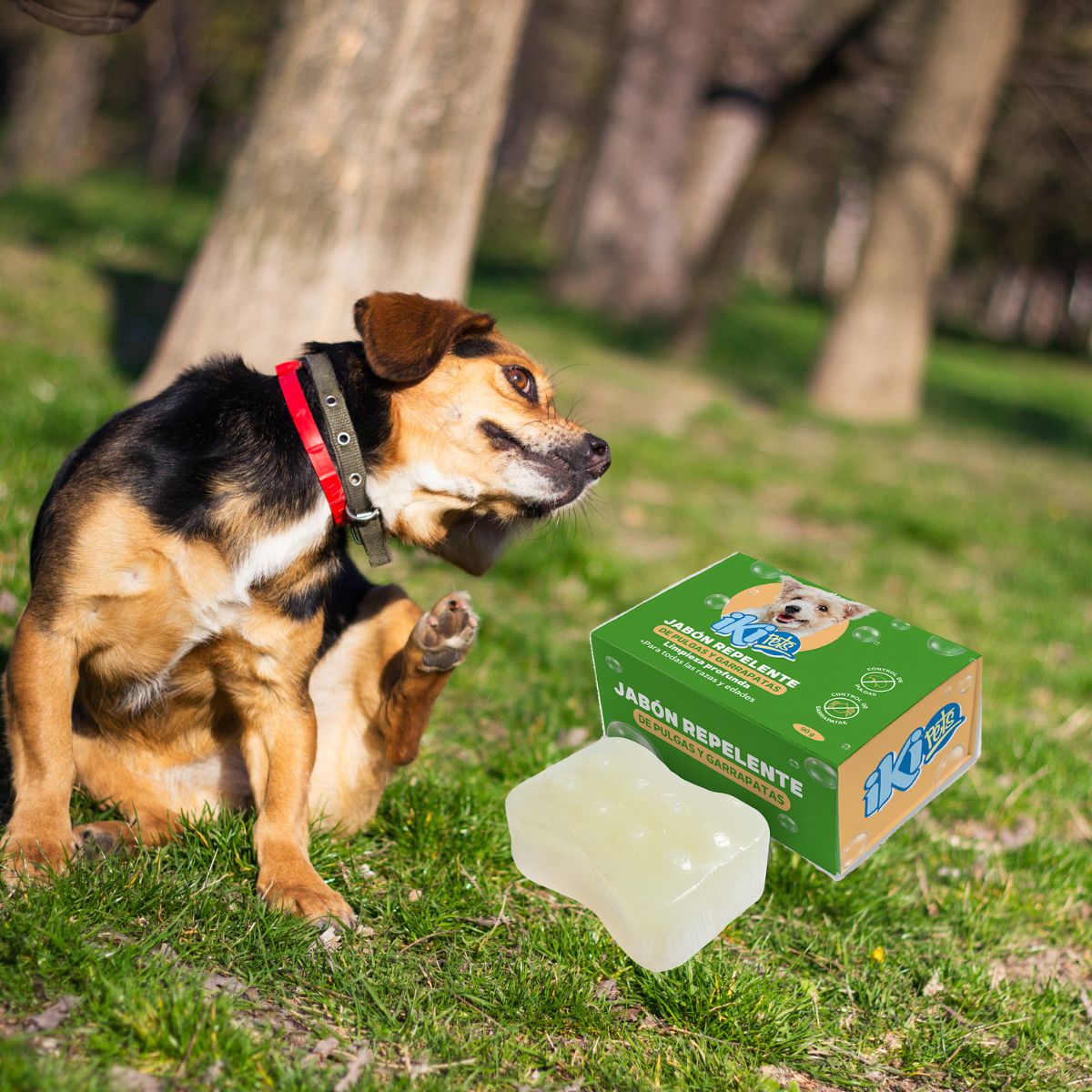 GENERICO - Jabon Repelente Garrapatas Pulgas Para Perros 90gr