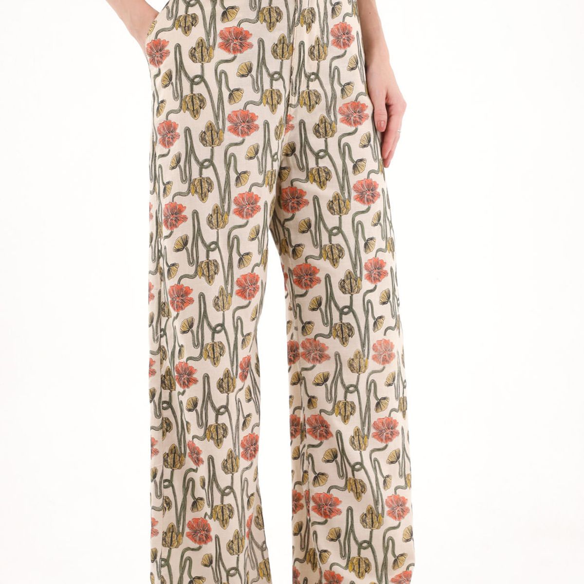 TENNIS - Pantalón Recto con estampado en relieve para mujer