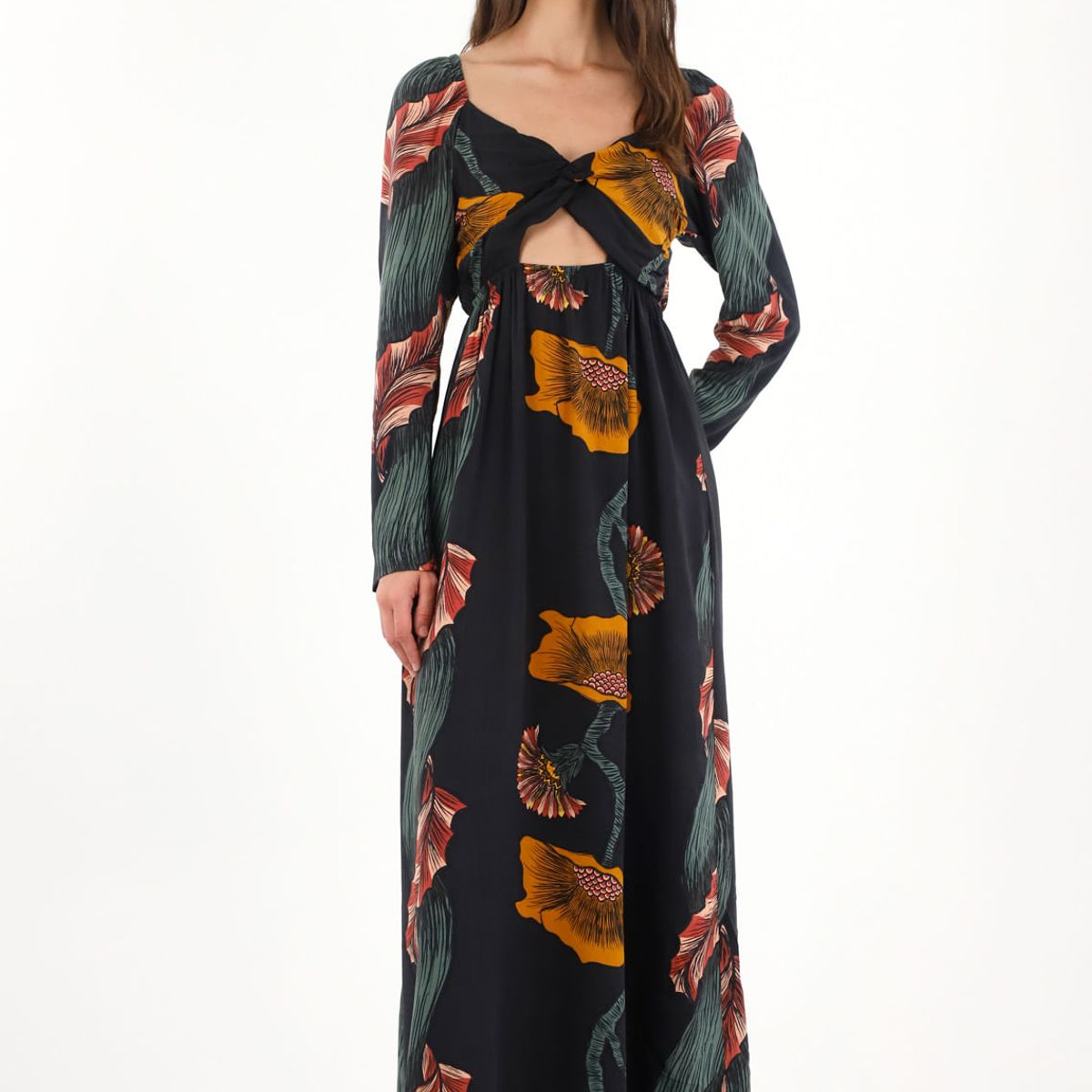 TENNIS - Vestido estampado con detalles cut out para mujer