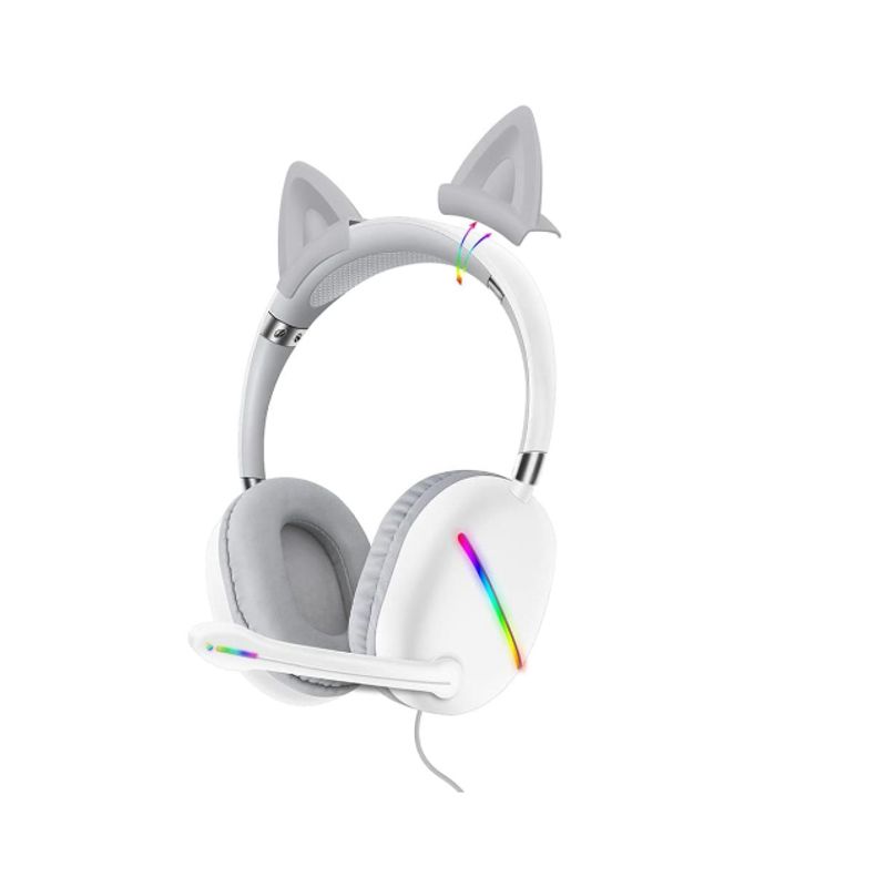 JALTECH - Diadema USB Cat Pink AKZ-X51 Jaltech