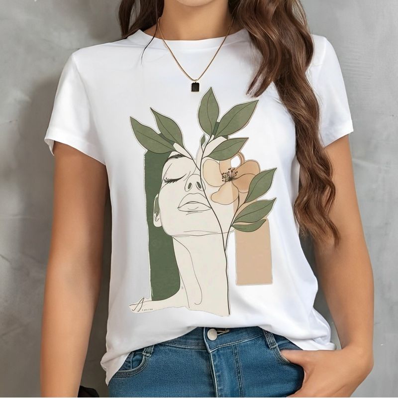 FLORESA - Camiseta Mujer Estampado Floresa