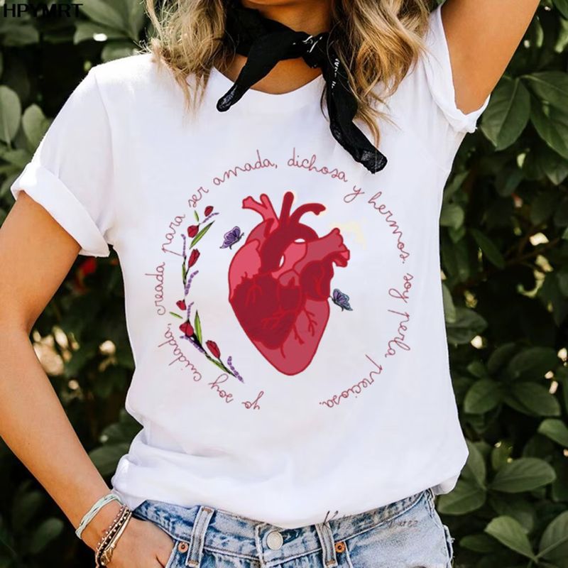 FLORESA - Camiseta Mujer Polialgodón Manga Corta Ecos De Fe Floresa