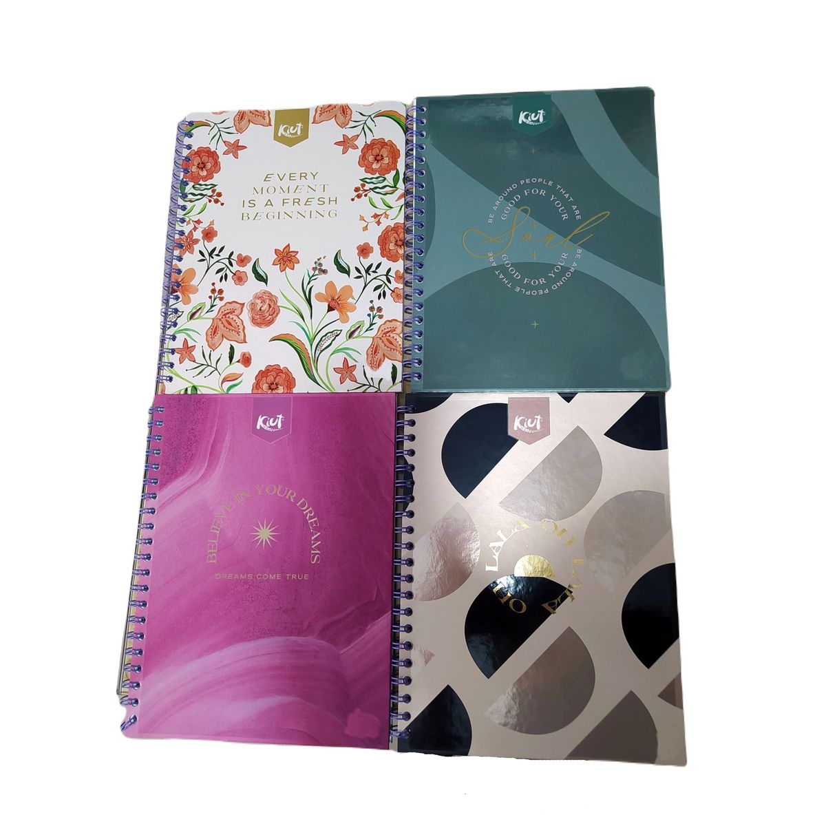 KIUT - Cuaderno Grande argollado cuadriculado Pasta Dura 80H Kiut