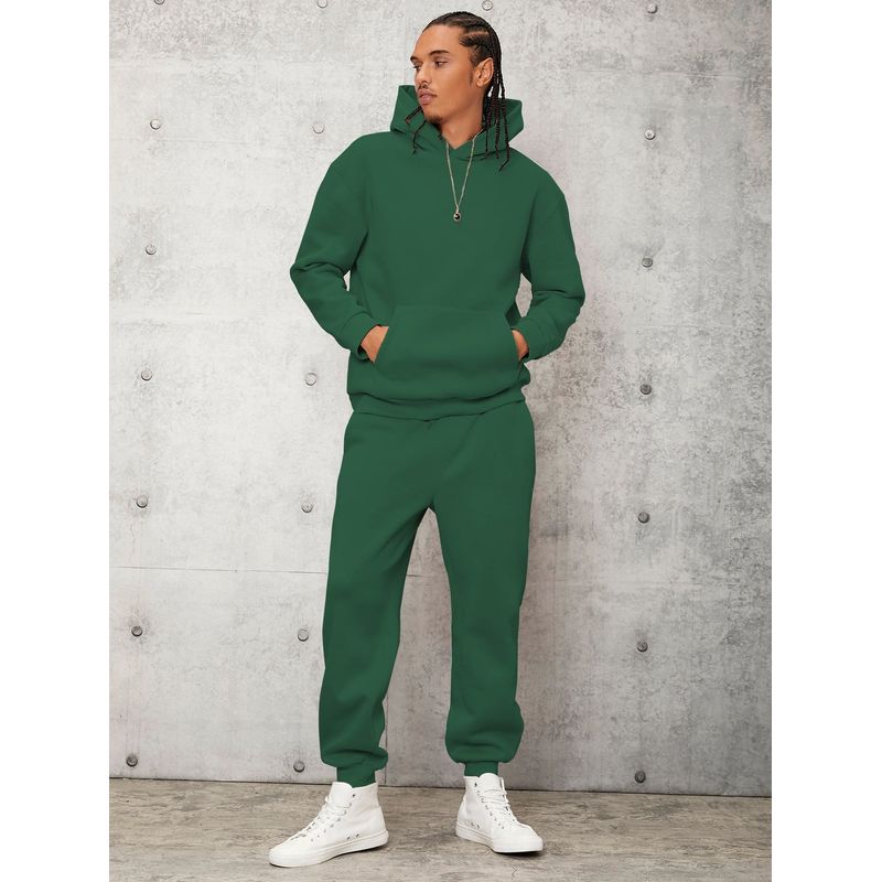 URBAN PLUS - sudadera hombre buzo y jogger conjunto verde